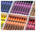 Crayon classpacks, die cuts, and craft materials for all grades.